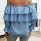 Off-Shoulder Flounce Sleeve Blouse