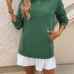 Devine Ruffle Hem Long Sleeve Mini Dress