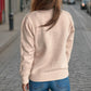 Tied V-Neck Long Sleeve Sweater