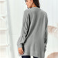 Cable-Knit Open Front Long Sleeve Cardigan