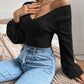 Honey V-Neck Long Sleeve T-Shirt