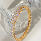Stainless Steel Inlaid Zircon Bracelet