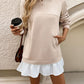 Devine Ruffle Hem Long Sleeve Mini Dress