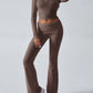 Devine Ruched Long Sleeve Top and Pants Set
