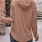 Mandy Drawstring Drop Shoulder Long Sleeve Hoodie