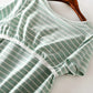 Full Size Striped Round Neck Short Sleeve Dress