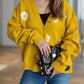 Daisy Button Up V-Neck Cardigan