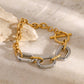 18K Gold-Plated Stainless Steel Chain Bracelet