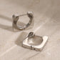 18K Gold-Plated Stainless Steel Square Earrings