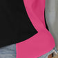 Color Block Notched Short Sleeve T-Shirt