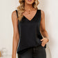 Curved Hem V-Neck Tank Top