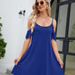 Ruffled Scoop Neck Mini Dress
