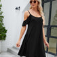Ruffled Scoop Neck Mini Dress