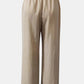 Fringe Hem Wide Leg Long Pants