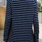 Mandy Striped Round Neck Long Sleeve T-Shirt