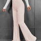 Ribbed High Waist Bootcut Pants