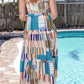 Square Neck Wide Strap Midi Dress