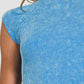 Zenana Ribbed Round Neck Cropped Top