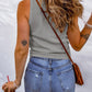 Waffle-Knit Scoop Neck Tank