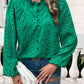 Devine Frill Round Neck Long Sleeve Shirt