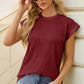 Round Neck Cap Sleeve T-Shirt