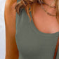 Waffle-Knit Scoop Neck Tank