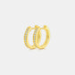 Moissanite 925 Sterling Silver Huggie Earrings