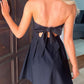 Devine Bow Back Tube Mini Dress