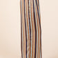 Mittoshop Striped Satin Elastic Waist Wide Leg Pants