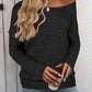 Full Size Heathered Long Sleeve Top