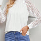 Round Neck Lace Raglan Sleeve Top