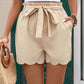 Frill Tied Shorts with Pockets