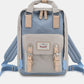 Himawari Contrast Waterproof Nylon Backpack Bag
