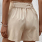 Belted Shorts with Pockets