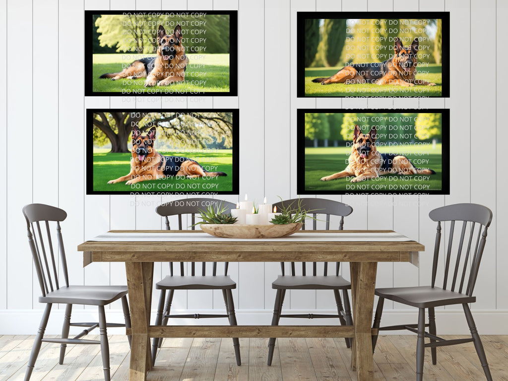 German Shepard Digital Art in PDF SVG PNG File Formats