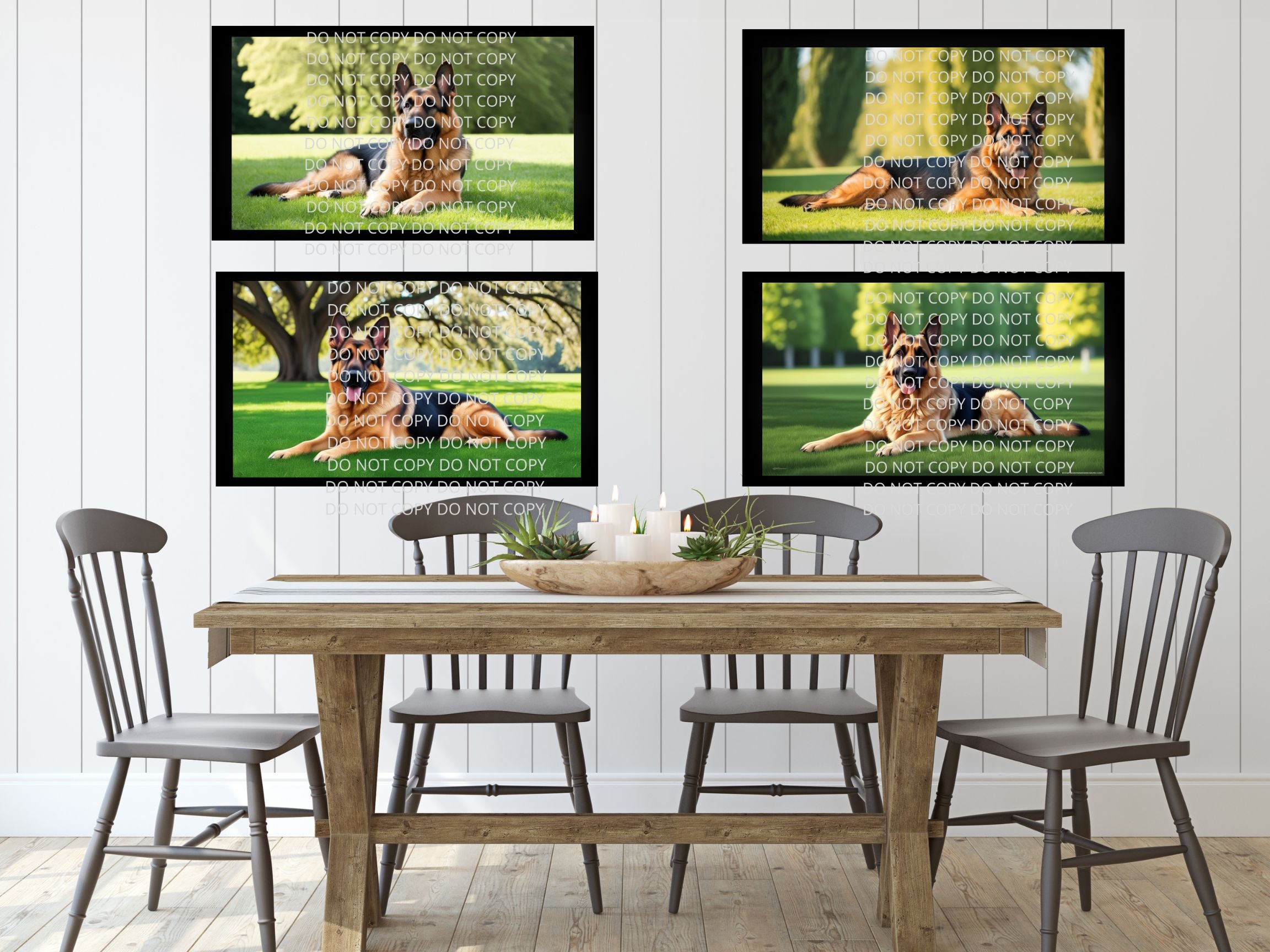German Shepard Digital Art in PDF SVG PNG File Formats