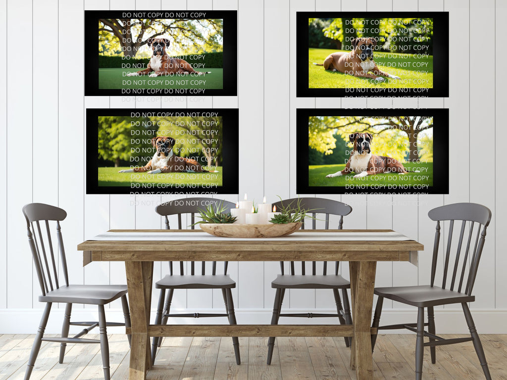 Boxer Dog Digital Art in PDF SVG PNG File Formats