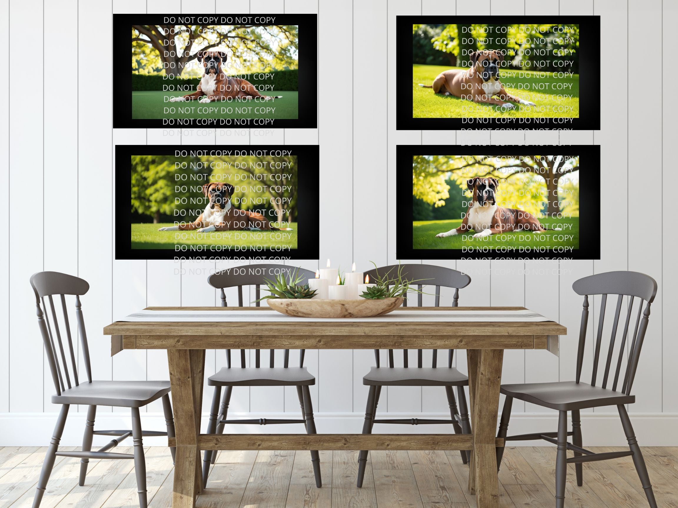 Boxer Dog Digital Art in PDF SVG PNG File Formats