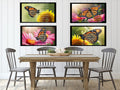 Single Butterfly with Flower Digital Art in PDF SVG PNG File Formats