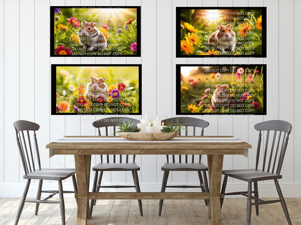 Hamster Digital Art in PDF SVG PNG File Formats
