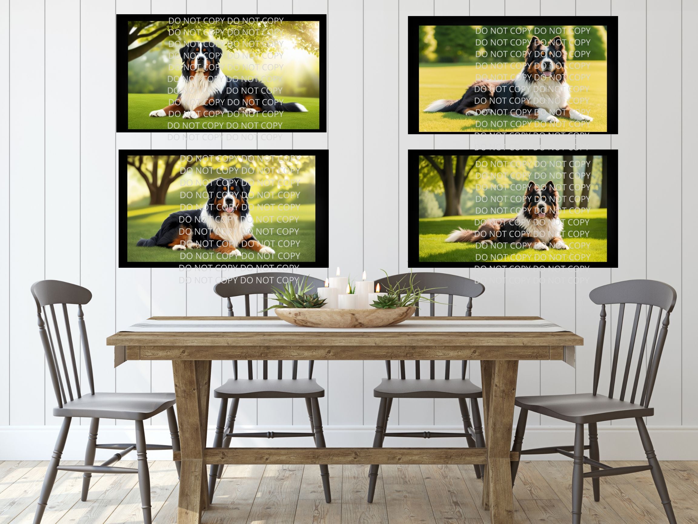 Bernese Mountain Dog Digital Art in PDF SVG PNG File Formats