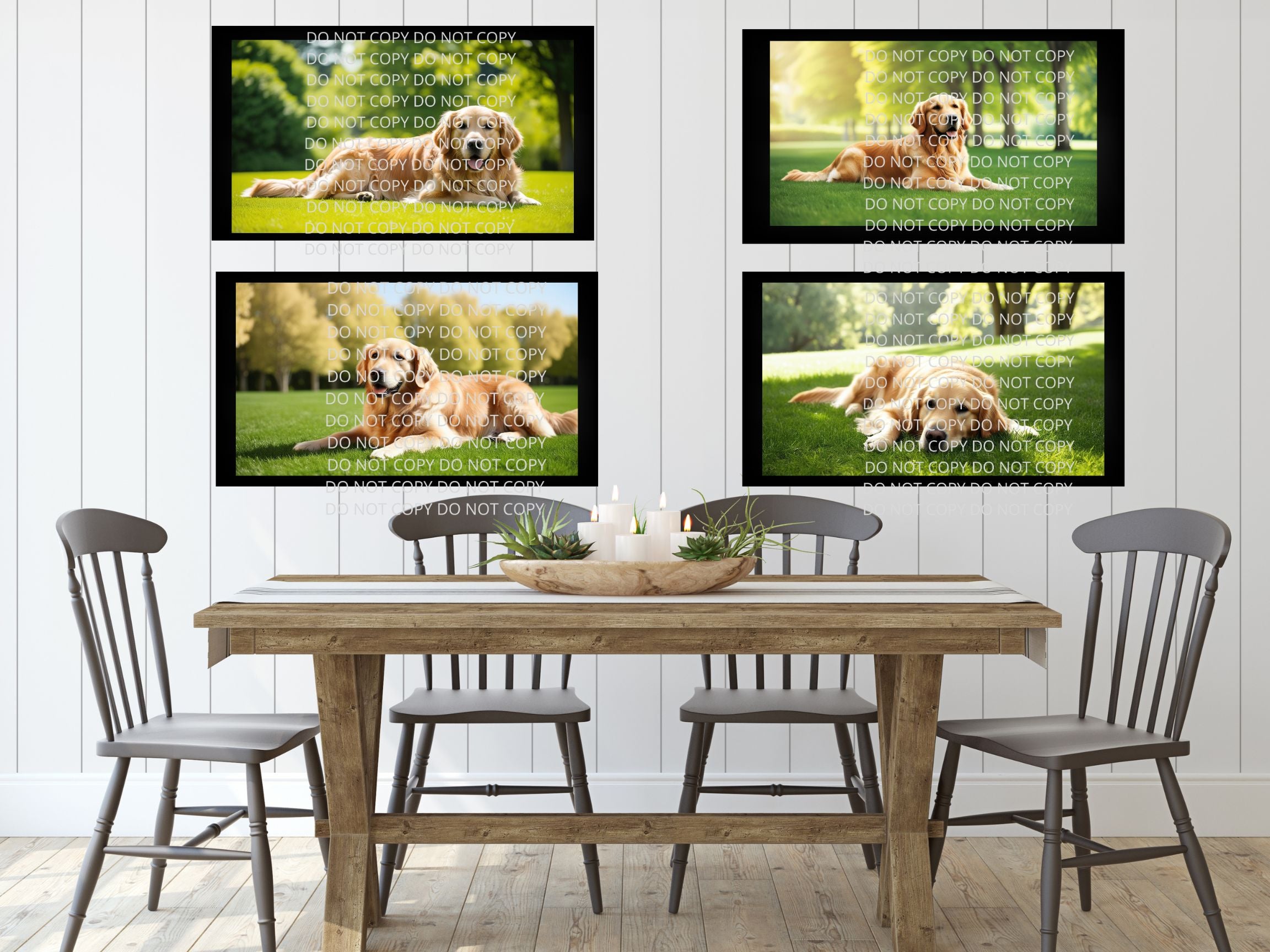 Golden Retriever Digital Art in PDF SVG PNG File Formats