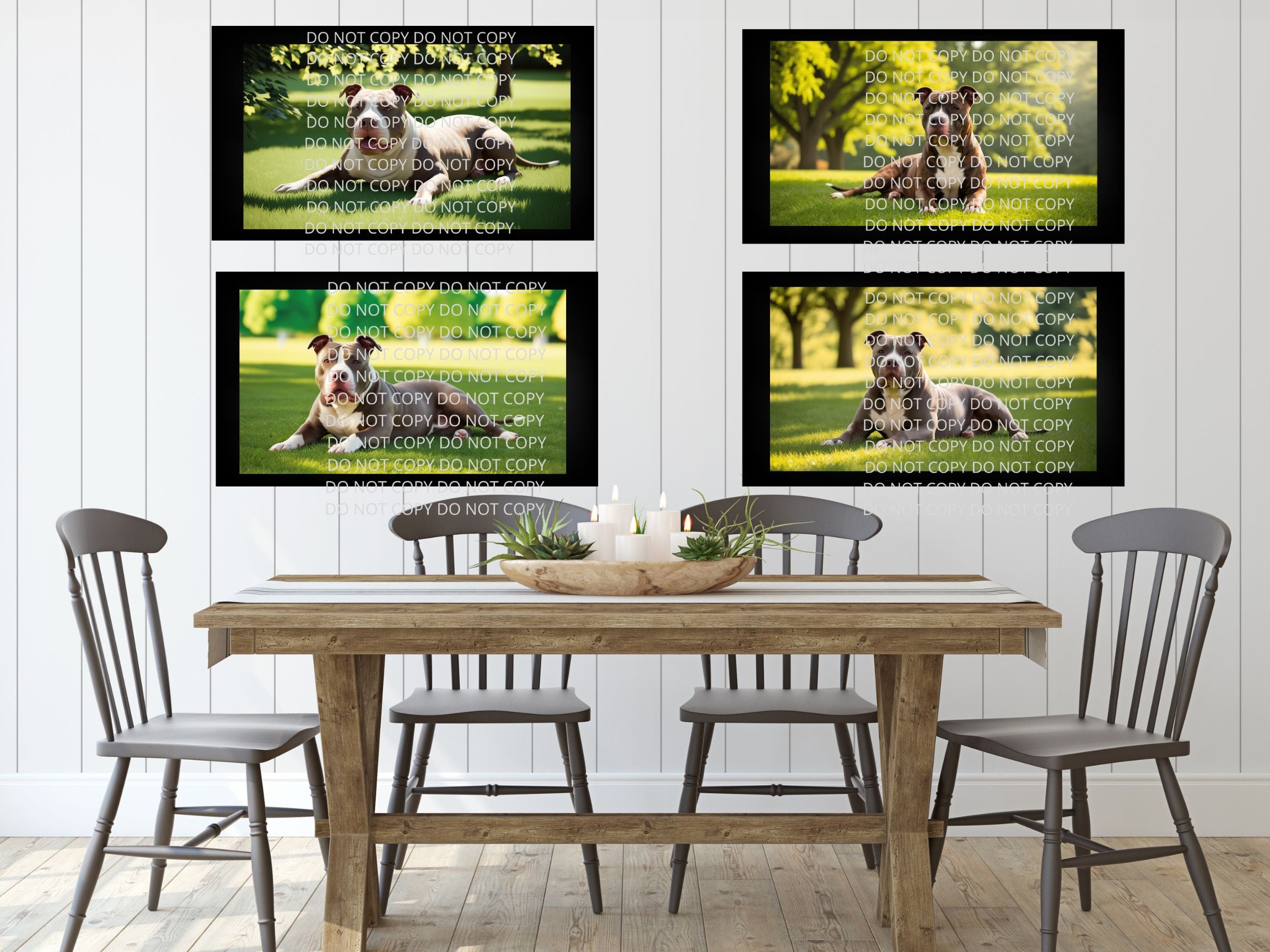 Pitbull Digital Art in PDF SVG PNG File Formats