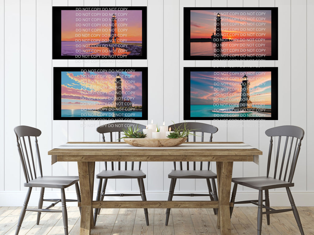 Lighthouse Digital Art in PDF SVG PNG File Formats