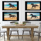 Black Horse on Beach Digital Art in PDF SVG PNG File Formats