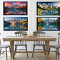 Mountain and Lake View Digital Art in SVG PNG File Formats