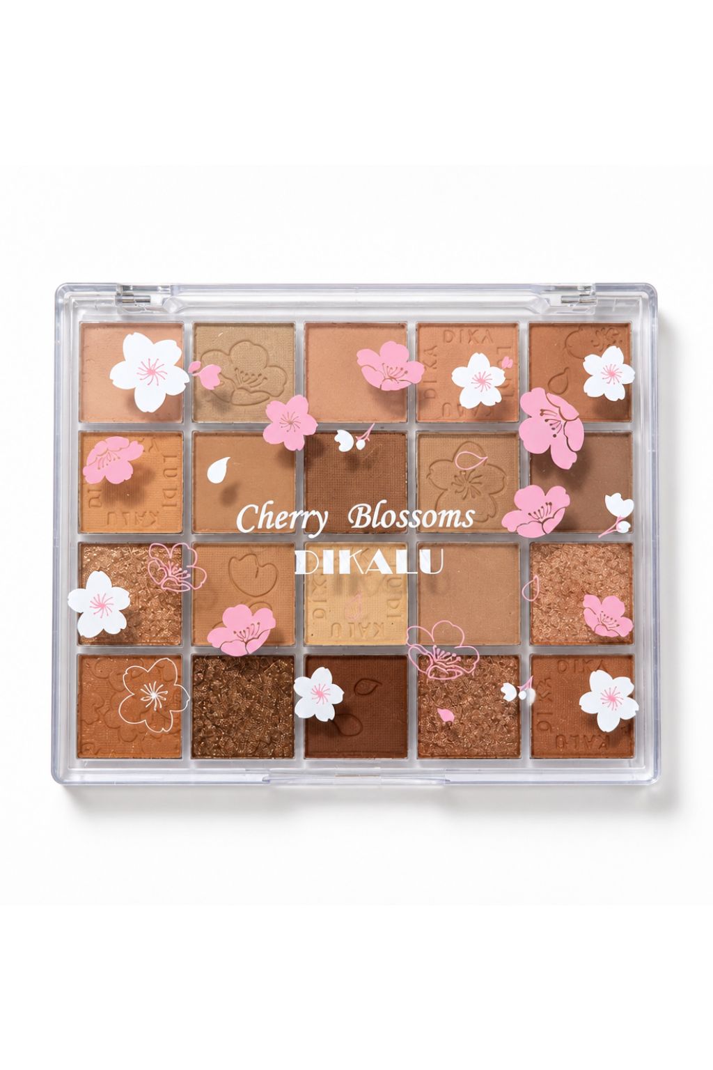 DIKALU Cherry Blossoms Eyeshadow Palette – 20 Earth Tone Matte & Shimmer Shades