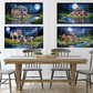Mother Wolf and Cubs Digital Art in SVG PNG File Formats