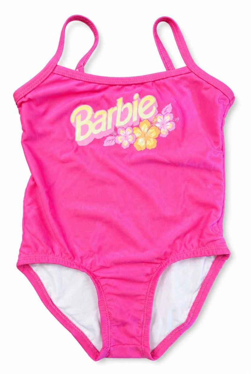 Toddler Mini Barbie Sun & Fun Hot Pink One-Piece Swimsuit – Size 4T