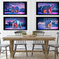 Polar Bear Neon Digital Art in PDF SVG PNG File Formats
